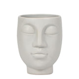 Kolibri Home | Face to face bloempot - Grijze keramieken sierpot - Ø9cm - plantforyou.nl