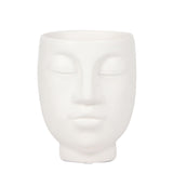 Kolibri Home | Face to face bloempot - Witte keramieken sierpot - Ø9cm - plantforyou.nl