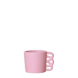 Kolibri Home | Happy Mug roze bloempot - roze keramieken sierpot - Ø6cm - plantforyou.nl