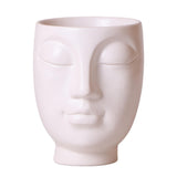 Kolibri Home | Face to face bloempot - Witte keramieken sierpot - Ø12cm - plantforyou.nl