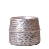Kolibri Home | Groove bloempot - Gouden keramieken sierpot - Ø9cm - plantforyou.nl