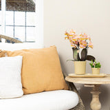 Kolibri Home | Retro khaki bloempot - khaki kleurige keramieken sierpot - Ø9cm - plantforyou.nl