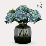 Kunstbloemen Solo - x 8 - 52 cm - Hydrangea Flower - Blue - plantforyou.nl