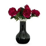 Kunstbloemen Solo - x 5 - 65cm - Peonies - Dark Pink - plantforyou.nl