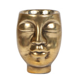 Kolibri Home | Face to face bloempot - Gouden keramieken sierpot Ø6cm - plantforyou.nl