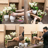Kolibri Home | Reed Basket bloemschaal - Rieten gevlochten sierschaal - diameter Ø30cm - plantforyou.nl