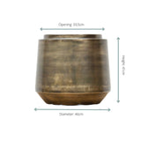 Pot Indigo Vintage Gold - D46 x H41 - plantforyou.nl