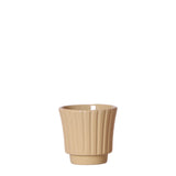 Kolibri Home | Retro khaki bloempot - khaki kleurige keramieken sierpot - Ø6cm - plantforyou.nl