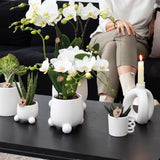 Kolibri Home | Happy Mug bloempot - witte keramieken sierpot - Ø9cm - plantforyou.nl