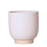 Kolibri Home | Glazed bloempot - Witte keramieken sierpot met glans - Ø12cm - plantforyou.nl