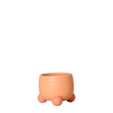 Kolibri Home | Rolling peach bloempot - Peach kleurige keramieken sierpot - Ø6cm - plantforyou.nl
