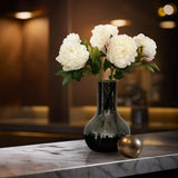 Kunstbloemen Solo - x 5 - 65cm - Peonies - Crème - plantforyou.nl