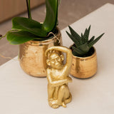 Kolibri Home | Luxury bloempot - Gouden keramieken sierpot - Ø12cm - plantforyou.nl