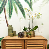 Kolibri Home | Groove bloempot - Gouden keramieken sierpot - potmaat - Ø6cm - plantforyou.nl